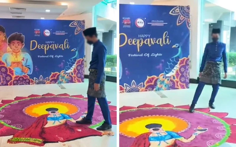 Why action against kolam defacers but not prominent figures, academic asks